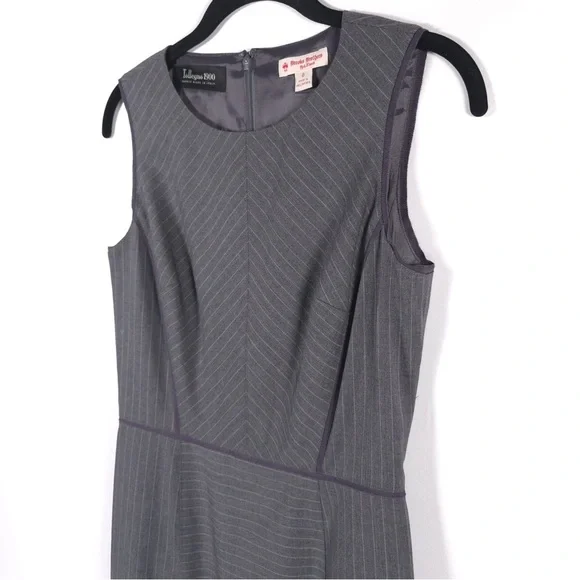 BROOKS BROTHERS Red Fleece Tollegno 1900 Fabric Made ITALY🇮🇹 WOOL Dress Size 0 - Picture 9 of 13